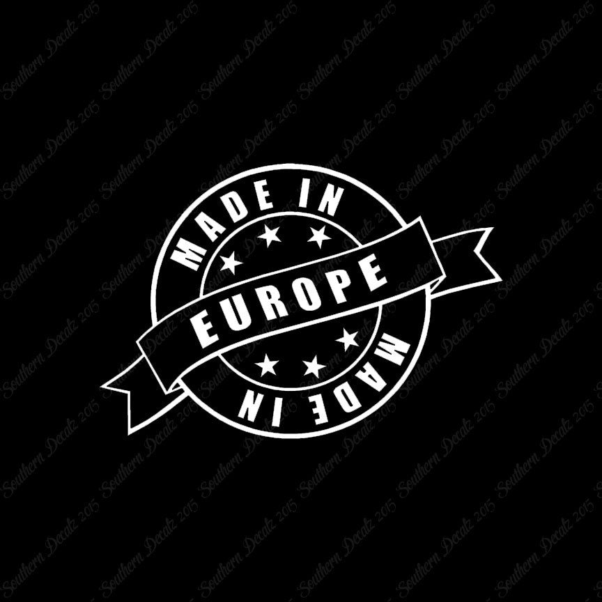 Made In Europe Stamp Logo