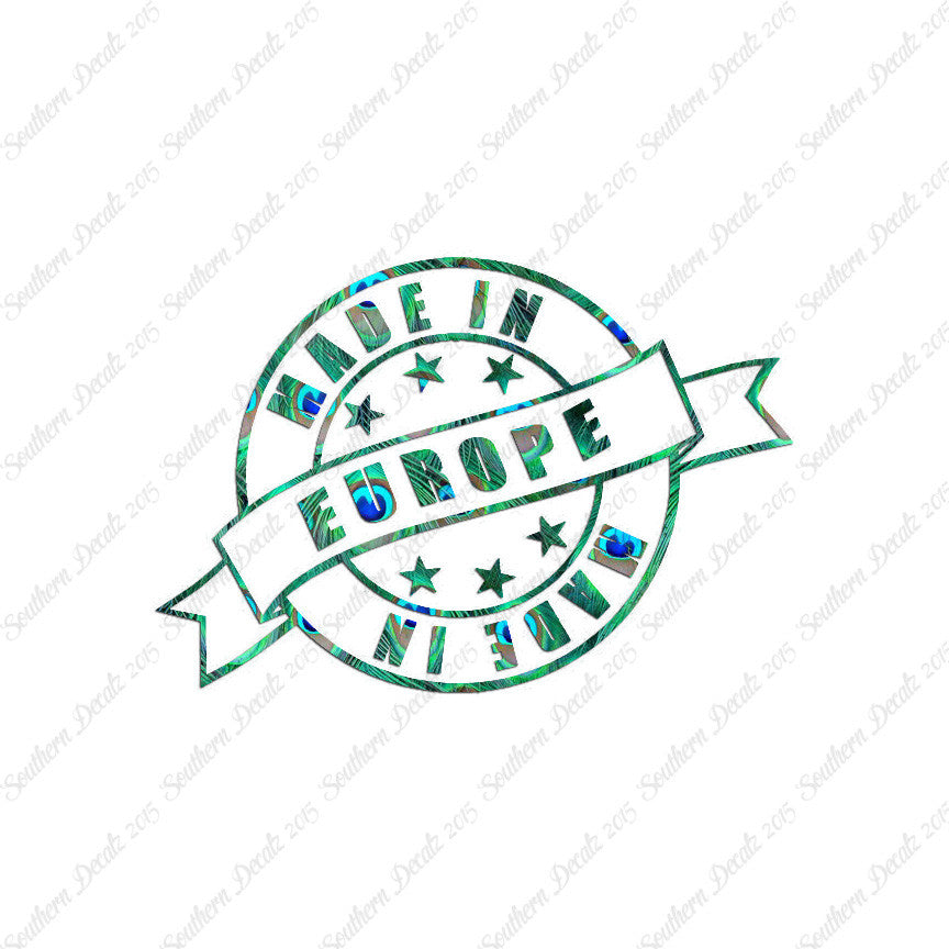 Made In Europe Stamp Logo