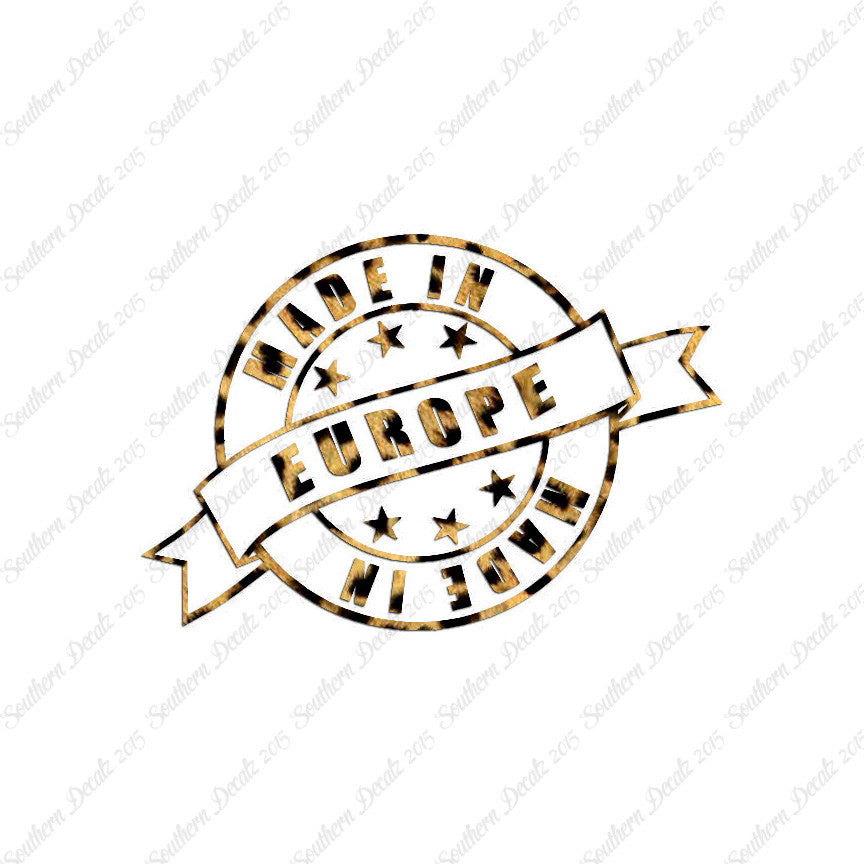 Made In Europe Stamp Logo