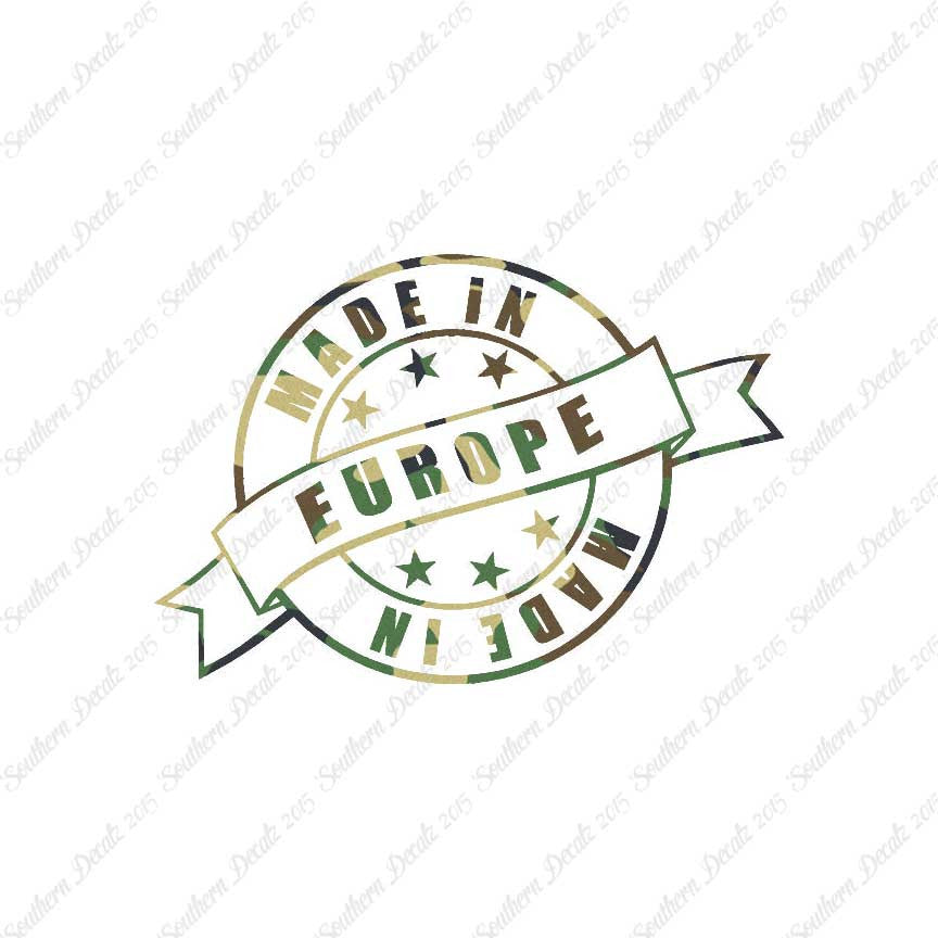 Made In Europe Stamp Logo