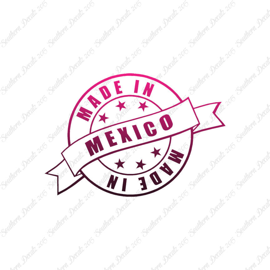 Made In Mexico Stamp Logo