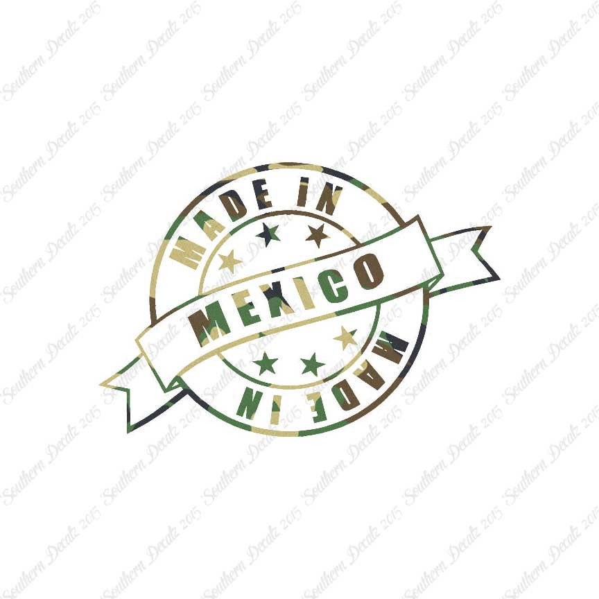 Made In Mexico Stamp Logo