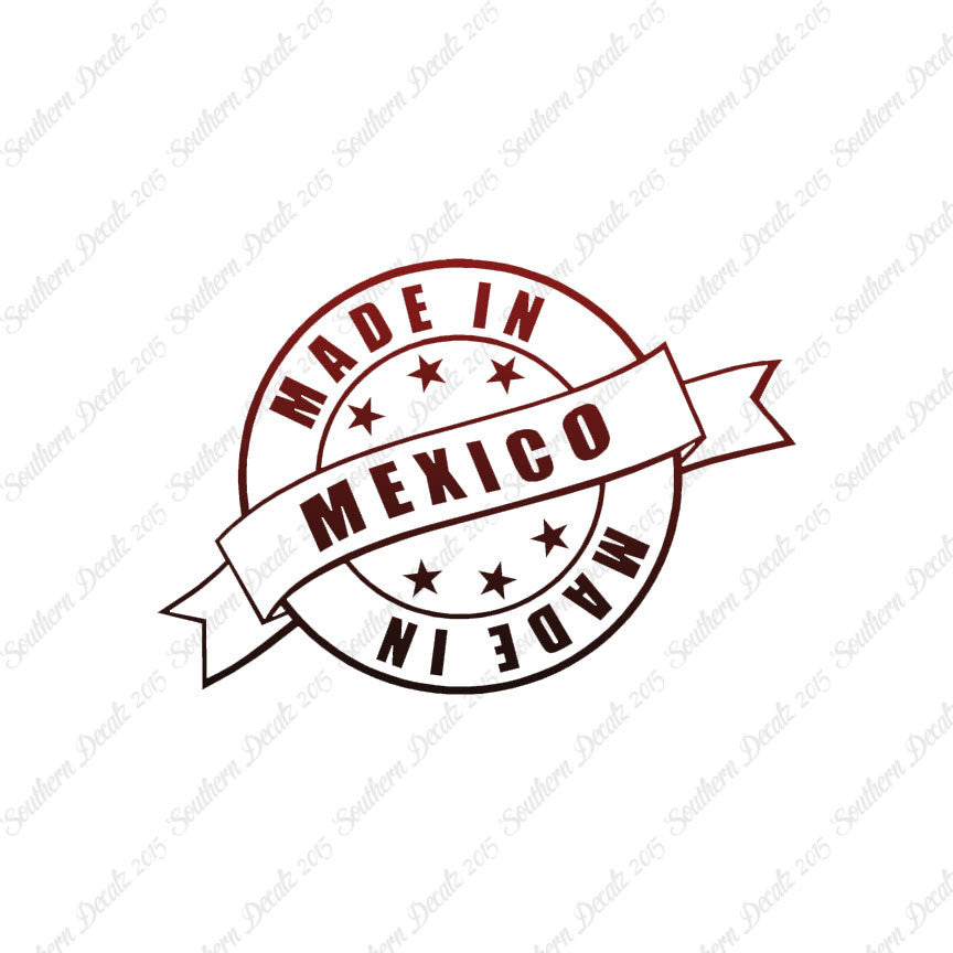 Made In Mexico Stamp Logo