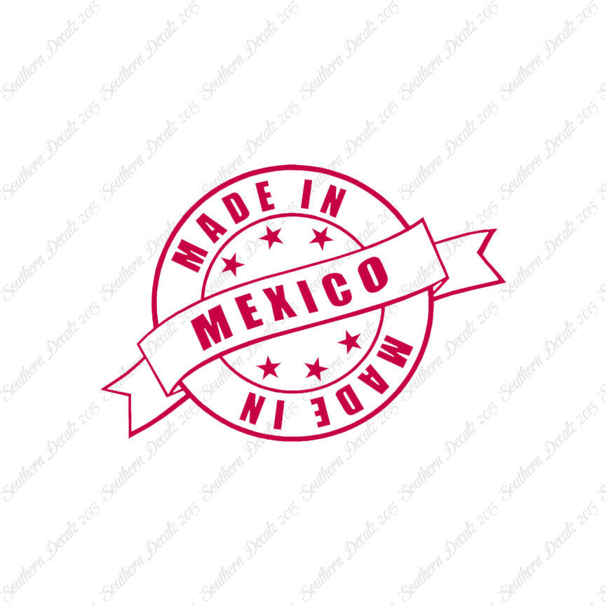 Made In Mexico Stamp Logo