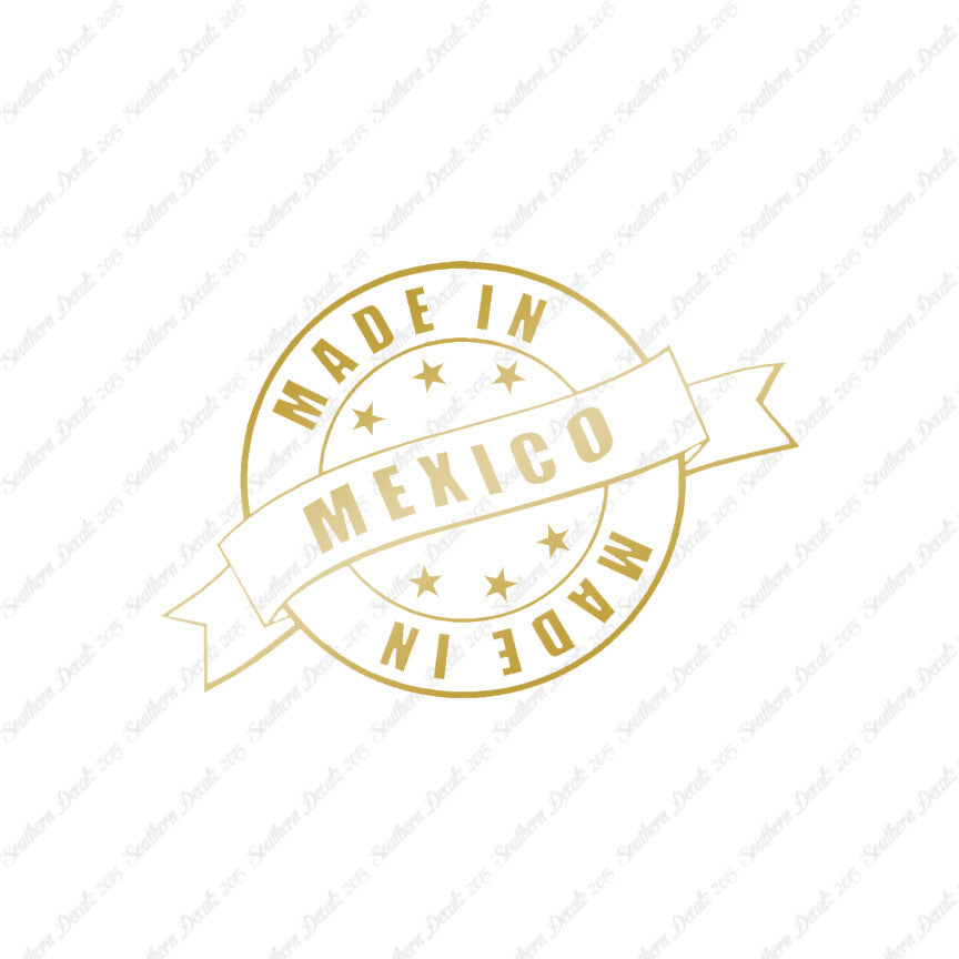 Made In Mexico Stamp Logo