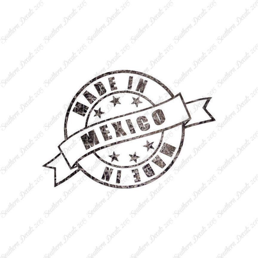 Made In Mexico Stamp Logo
