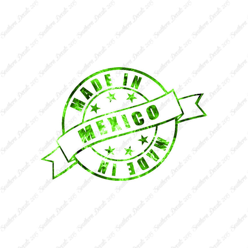Made In Mexico Stamp Logo