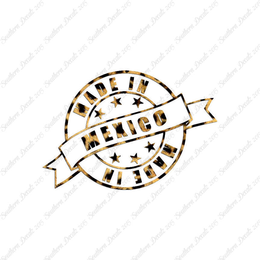 Made In Mexico Stamp Logo