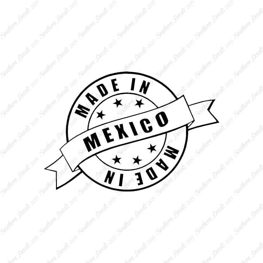 Made In Mexico Stamp Logo