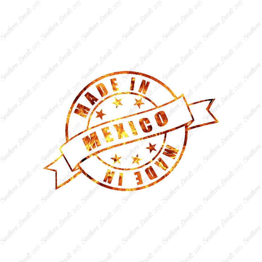Made In Mexico Stamp Logo