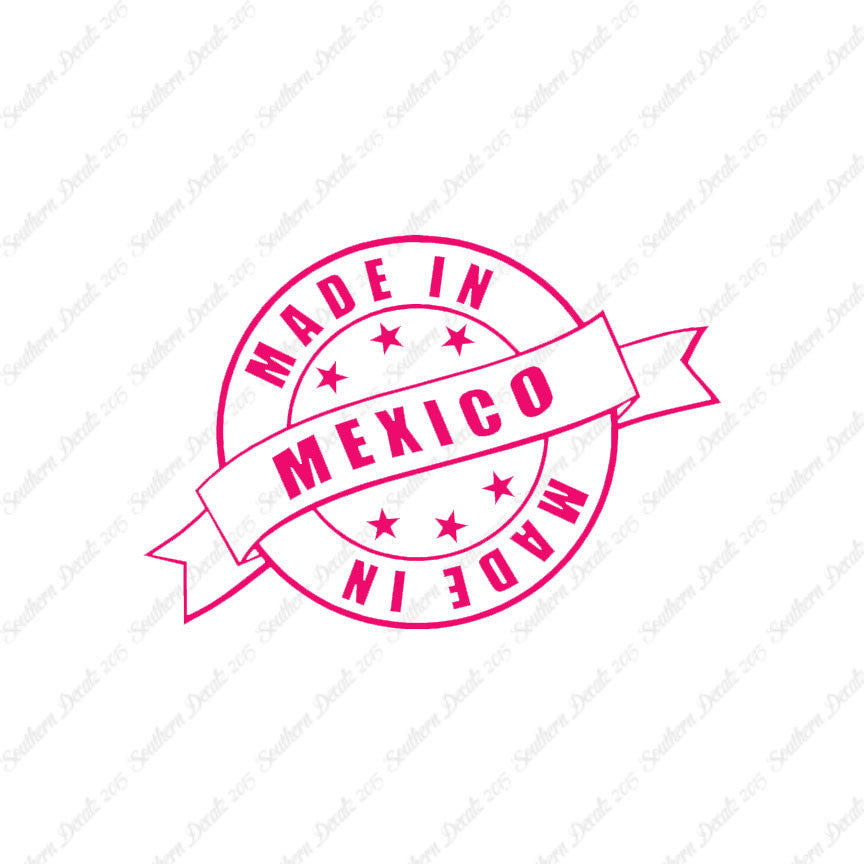 Made In Mexico Stamp Logo
