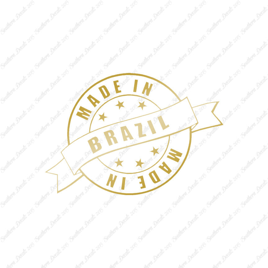 Made In Brazil Stamp Logo