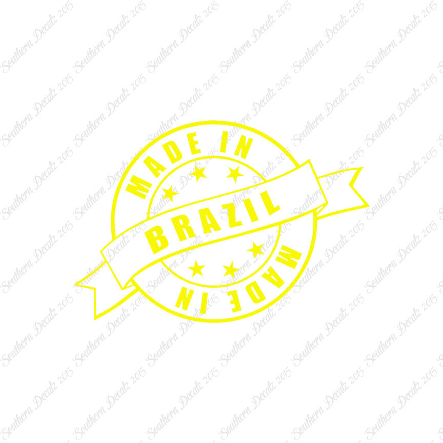 Made In Brazil Stamp Logo