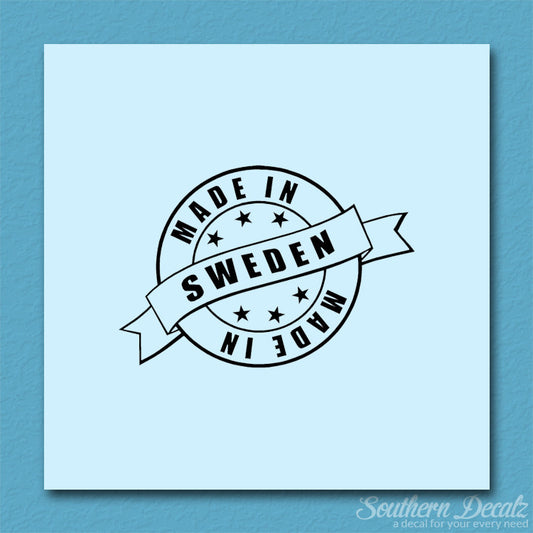 Made In Sweden Stamp Logo