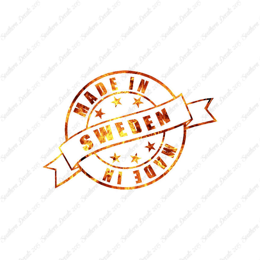 Made In Sweden Stamp Logo