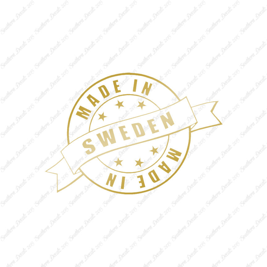 Made In Sweden Stamp Logo