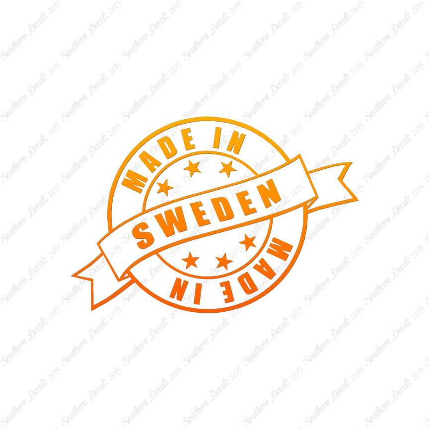 Made In Sweden Stamp Logo