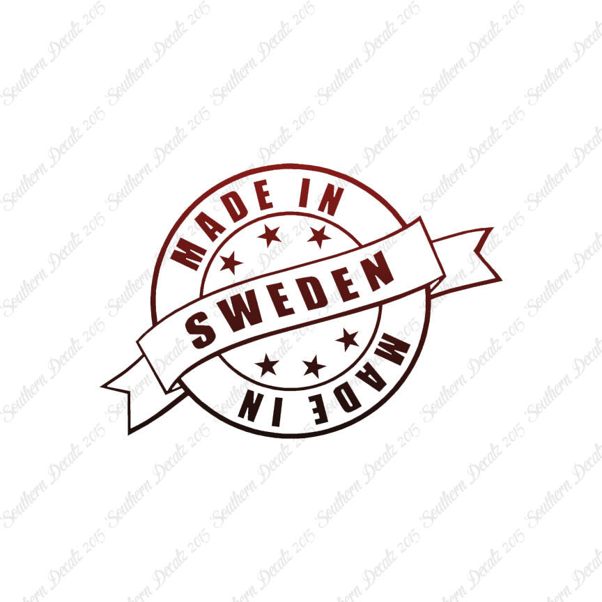 Made In Sweden Stamp Logo