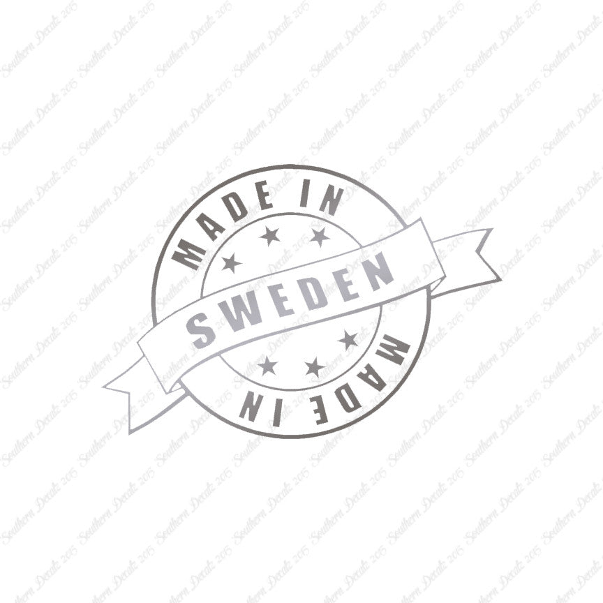 Made In Sweden Stamp Logo