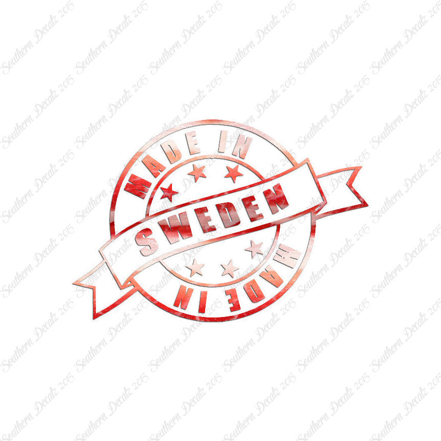 Made In Sweden Stamp Logo