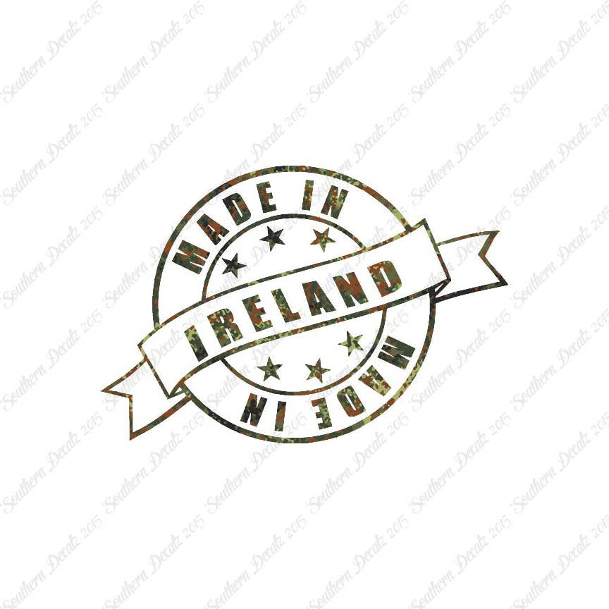 Made In Ireland Stamp Logo
