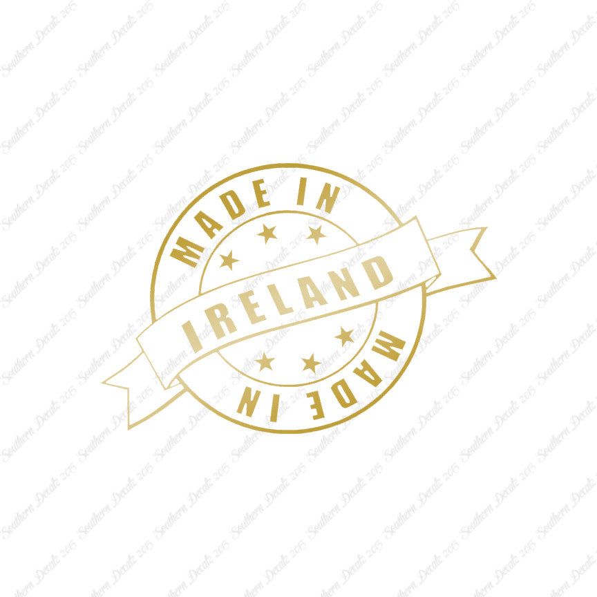 Made In Ireland Stamp Logo