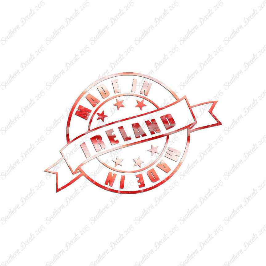 Made In Ireland Stamp Logo