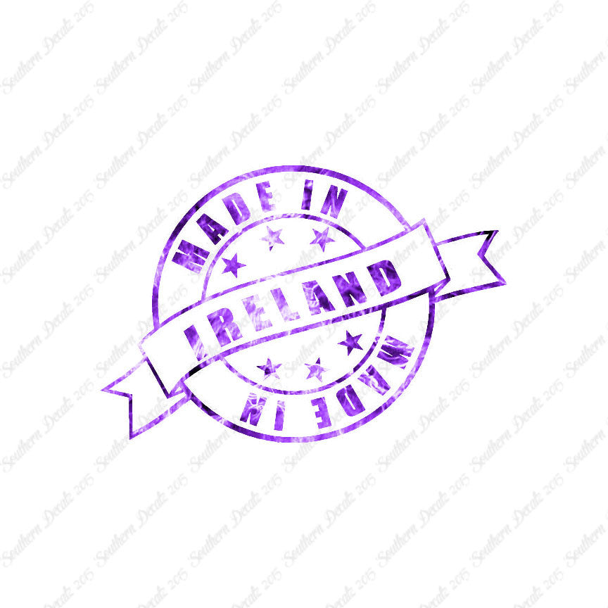 Made In Ireland Stamp Logo