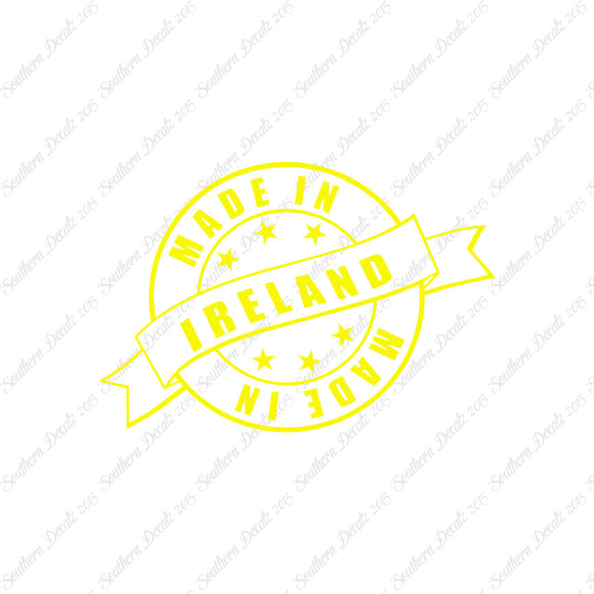 Made In Ireland Stamp Logo