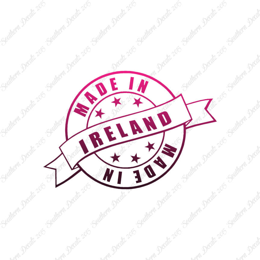 Made In Ireland Stamp Logo