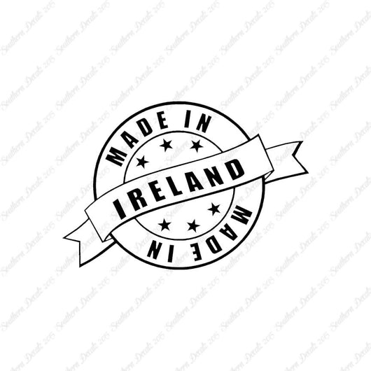 Made In Ireland Stamp Logo