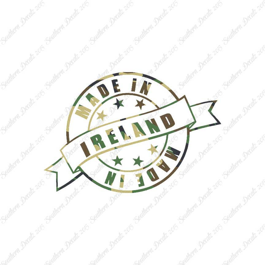 Made In Ireland Stamp Logo