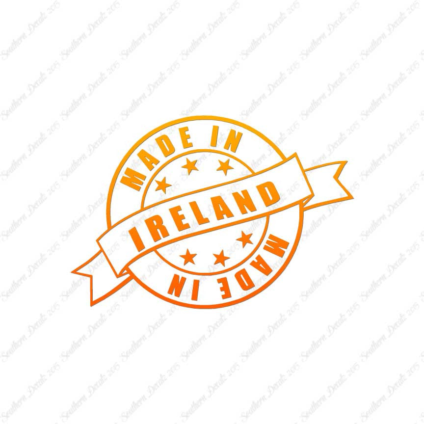 Made In Ireland Stamp Logo