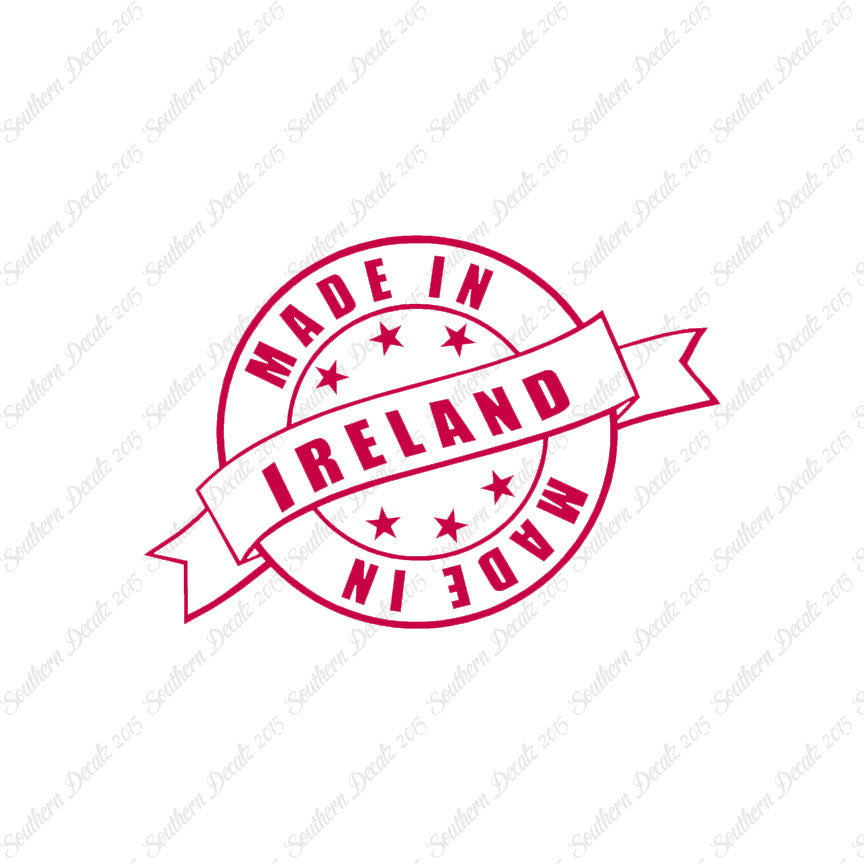 Made In Ireland Stamp Logo