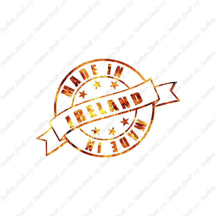 Made In Ireland Stamp Logo