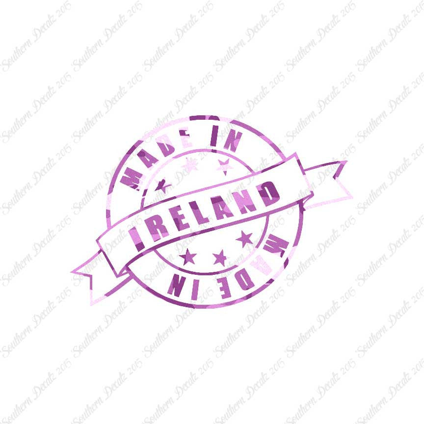 Made In Ireland Stamp Logo