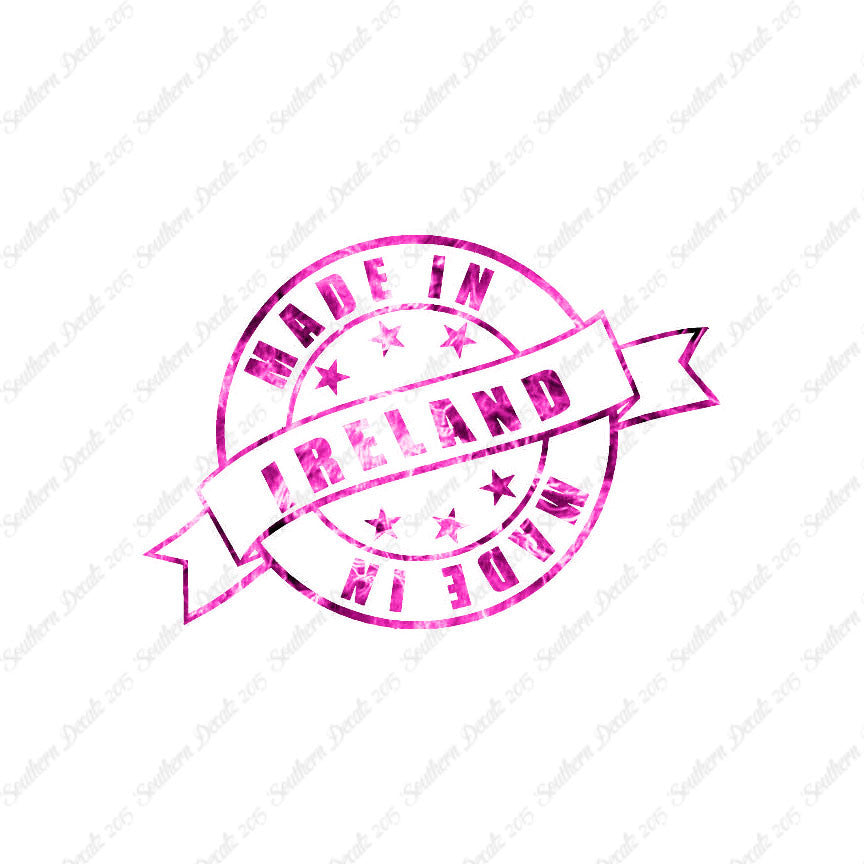 Made In Ireland Stamp Logo