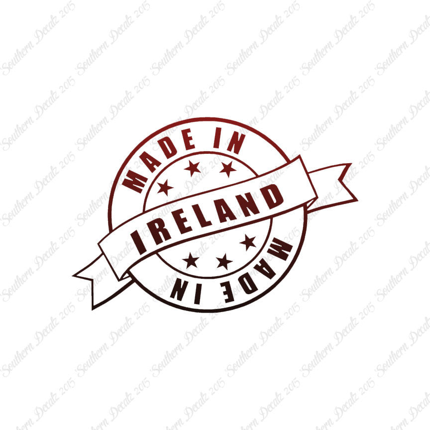 Made In Ireland Stamp Logo
