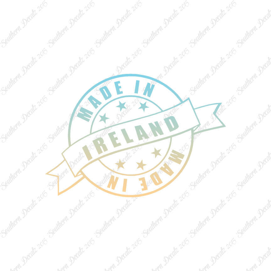 Made In Ireland Stamp Logo