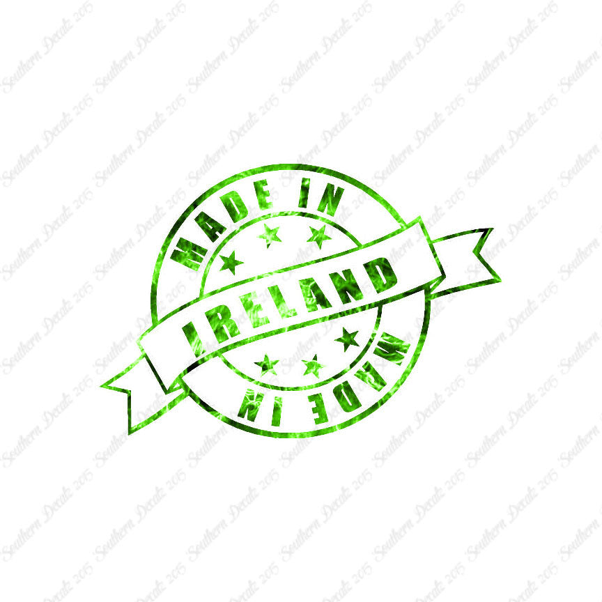 Made In Ireland Stamp Logo