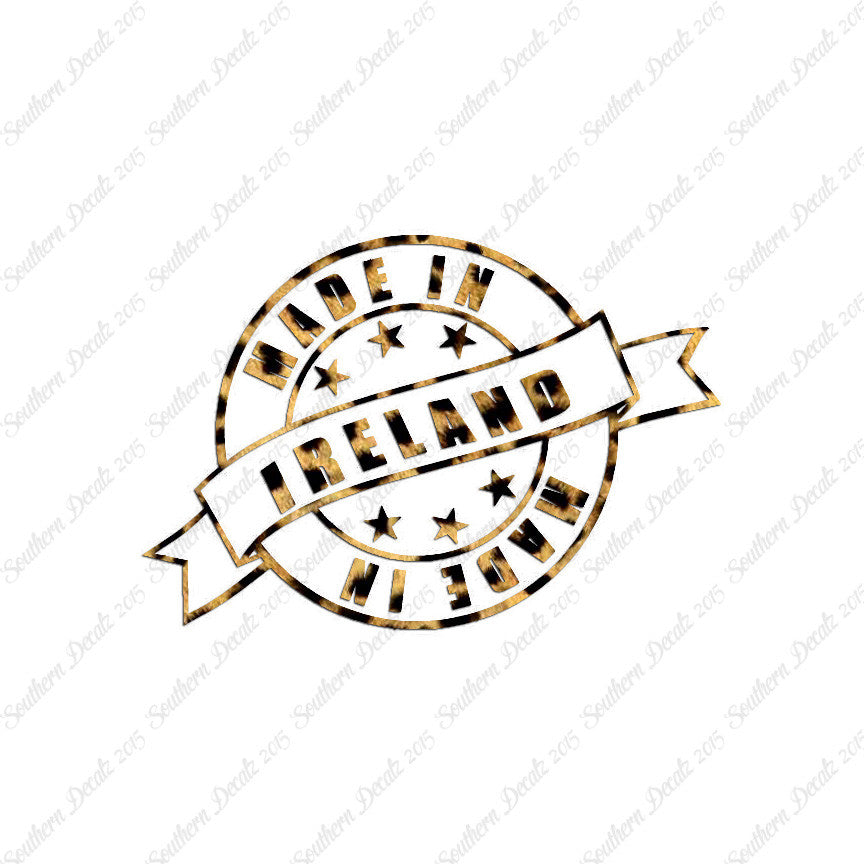 Made In Ireland Stamp Logo