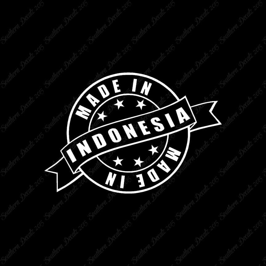 Made In Indonesia Stamp Logo