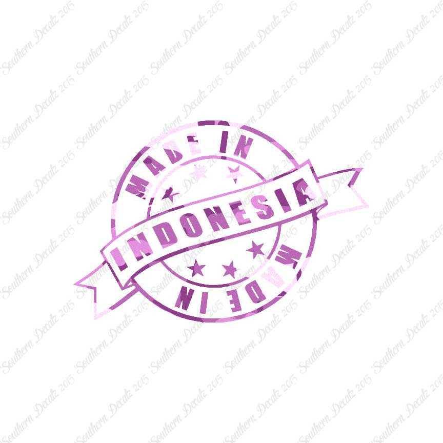 Made In Indonesia Stamp Logo