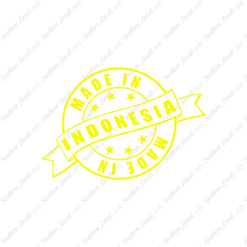 Made In Indonesia Stamp Logo