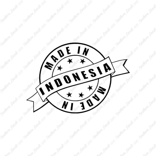 Made In Indonesia Stamp Logo