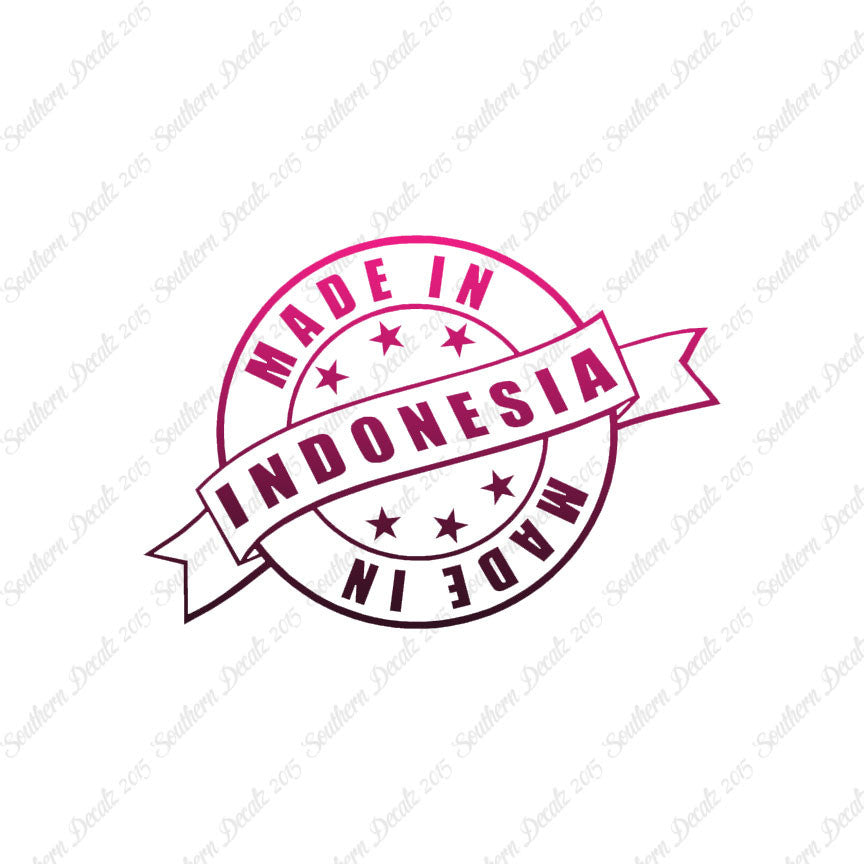 Made In Indonesia Stamp Logo