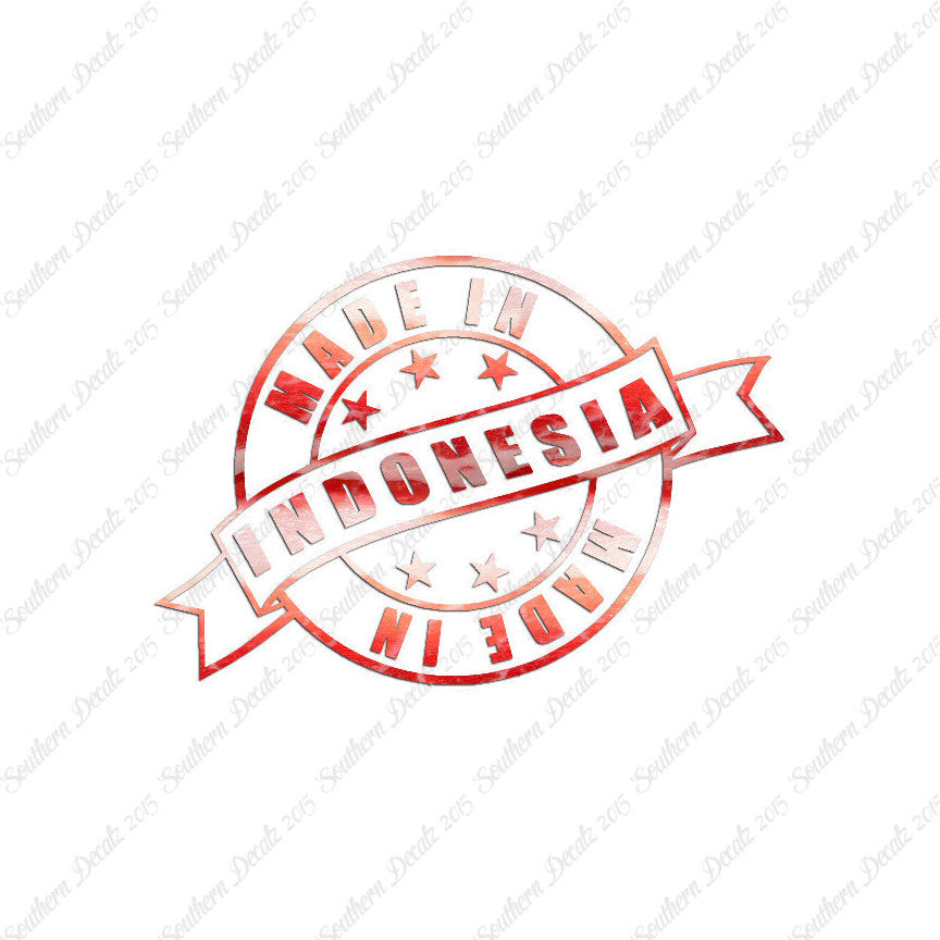 Made In Indonesia Stamp Logo