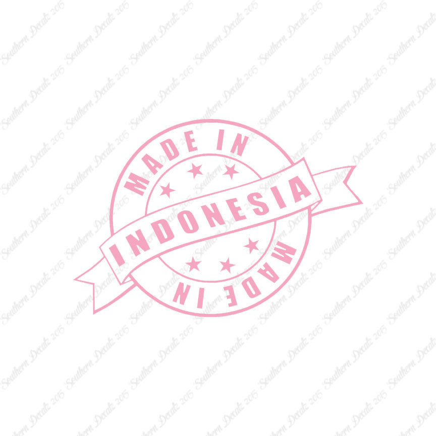 Made In Indonesia Stamp Logo