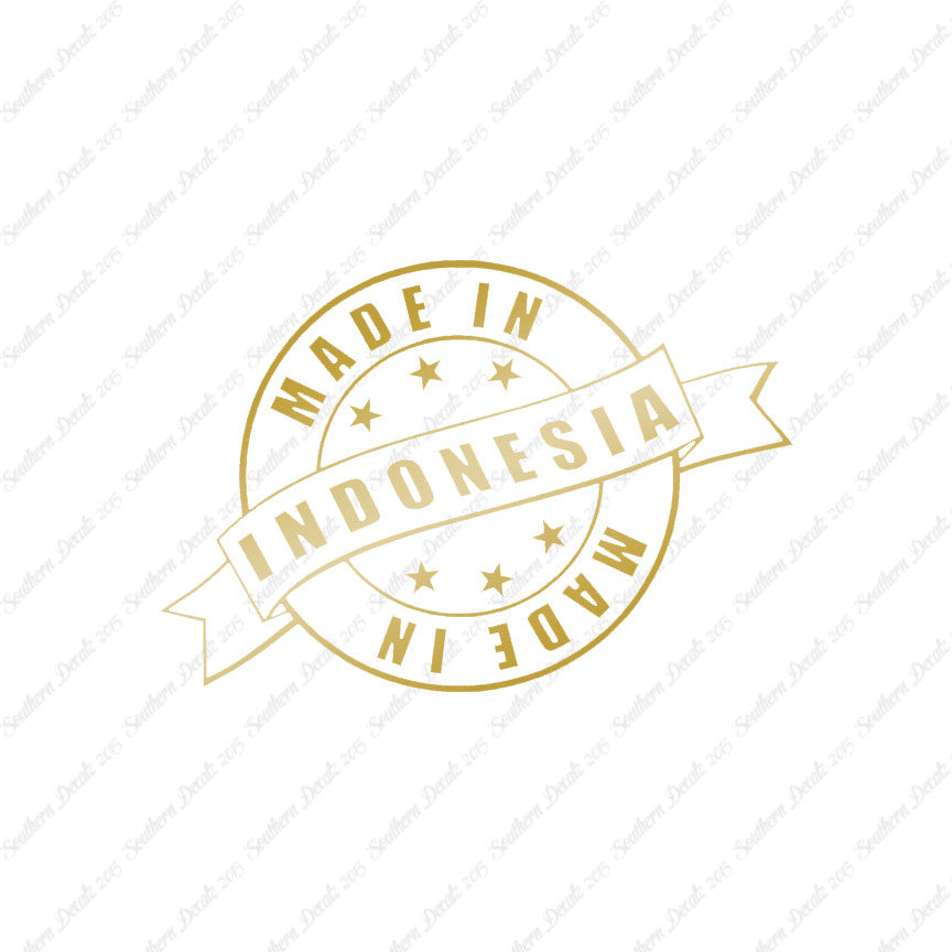 Made In Indonesia Stamp Logo