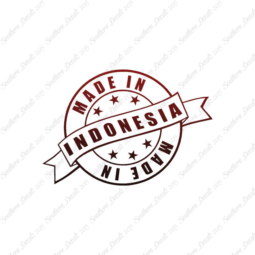 Made In Indonesia Stamp Logo
